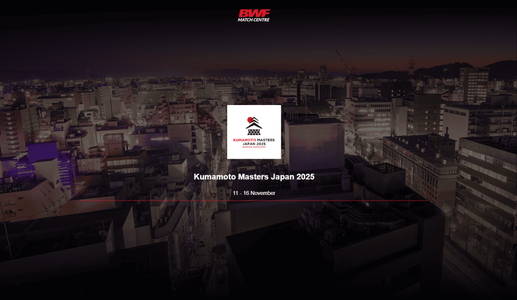 Kumamoto Masters 2025 [LIVE] – Jadual & Keputusan Terkini