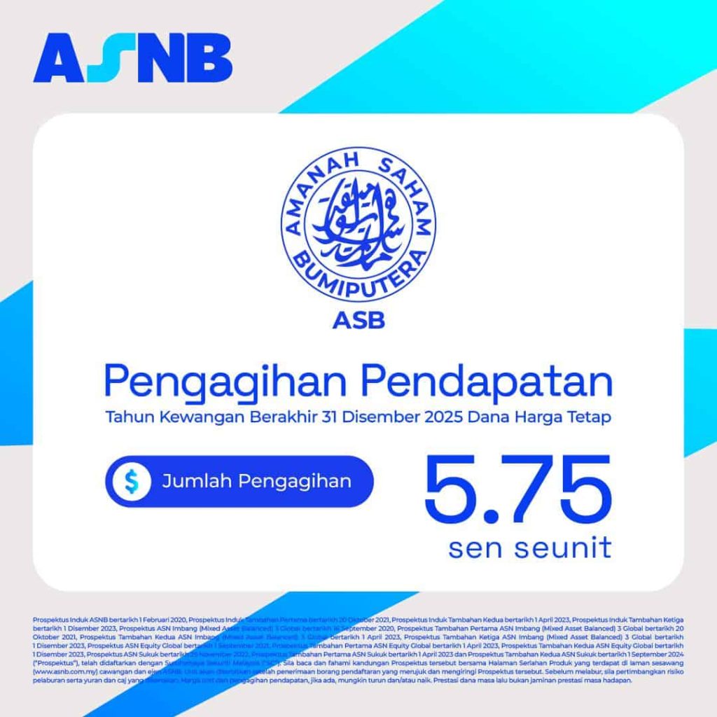 Dividen ASB 2025 – Kadar Dividen & Tarikh Agihan