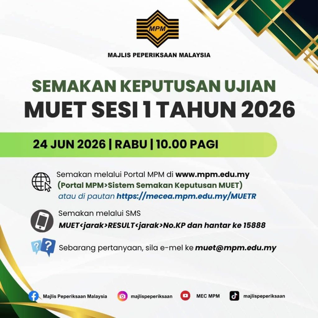 Semakan Online & SMS Mulai 24 Jun