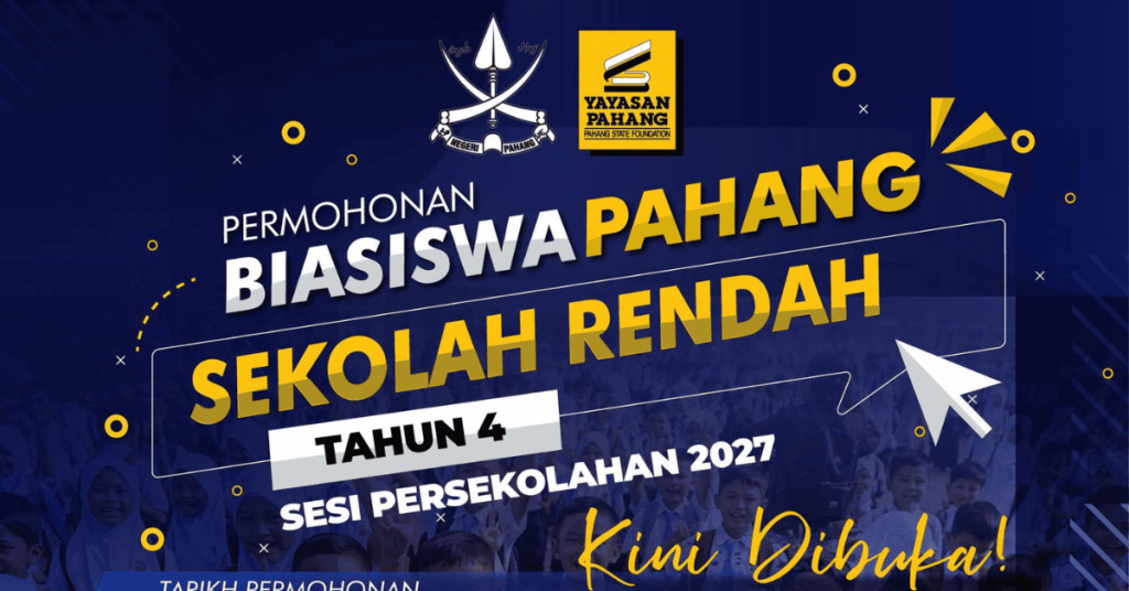 Permohonan Biasiswa Pahang (Sekolah Rendah) Sesi 2027