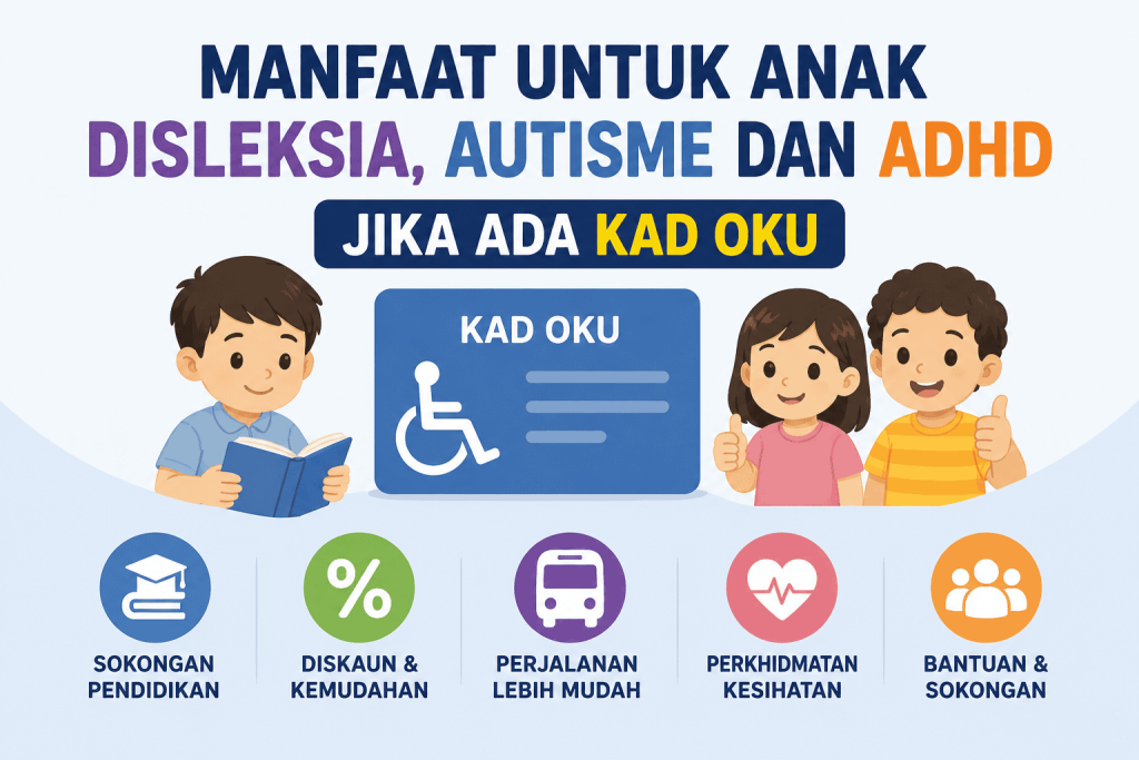 Manfaat Untuk Anak Disleksia, Autisme dan ADHD Jika Ada Kad OKU