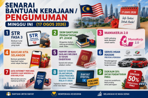 Senarai Bantuan Kerajaan / Pengumuman Minggu Ini