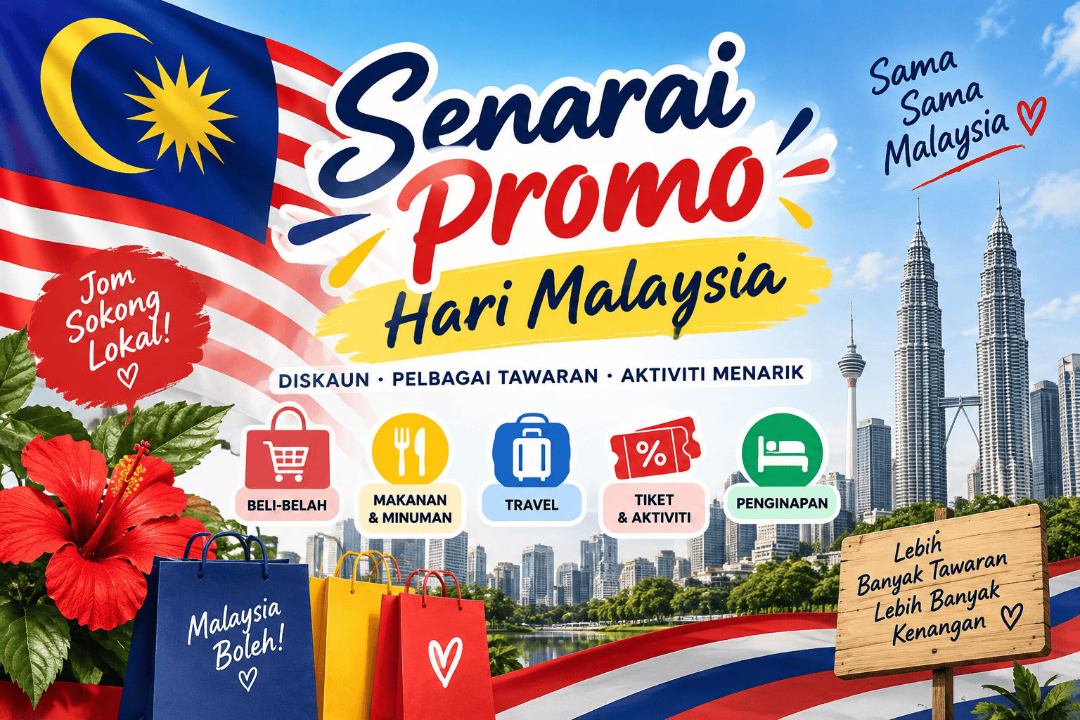Senarai Promo Hari Malaysia 2026: Dari RM6.90, Jom Belanja Geng!