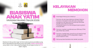 Permohonan Biasiswa Anak Yatim Yayasan Pahang 2026