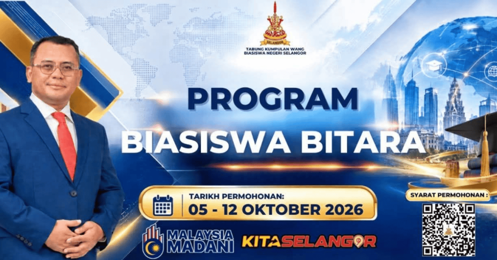 Biasiswa Bitara 2026 Selangor: Penajaan Pengajian Luar Negara