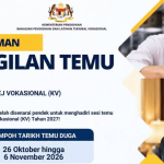 Semakan Panggilan Temu Duga Kemasukan Kolej Vokasional 2027
